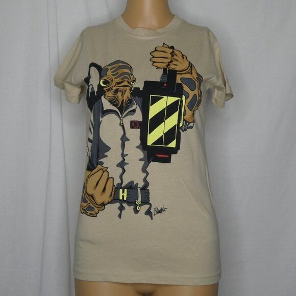 Teefury Star Wars General Ackbar Beck Ghostbusters T Shirt Mashup - Picture 1 of 5